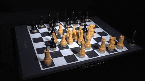 Chessnut Move robotic chessboard with wooden pieces