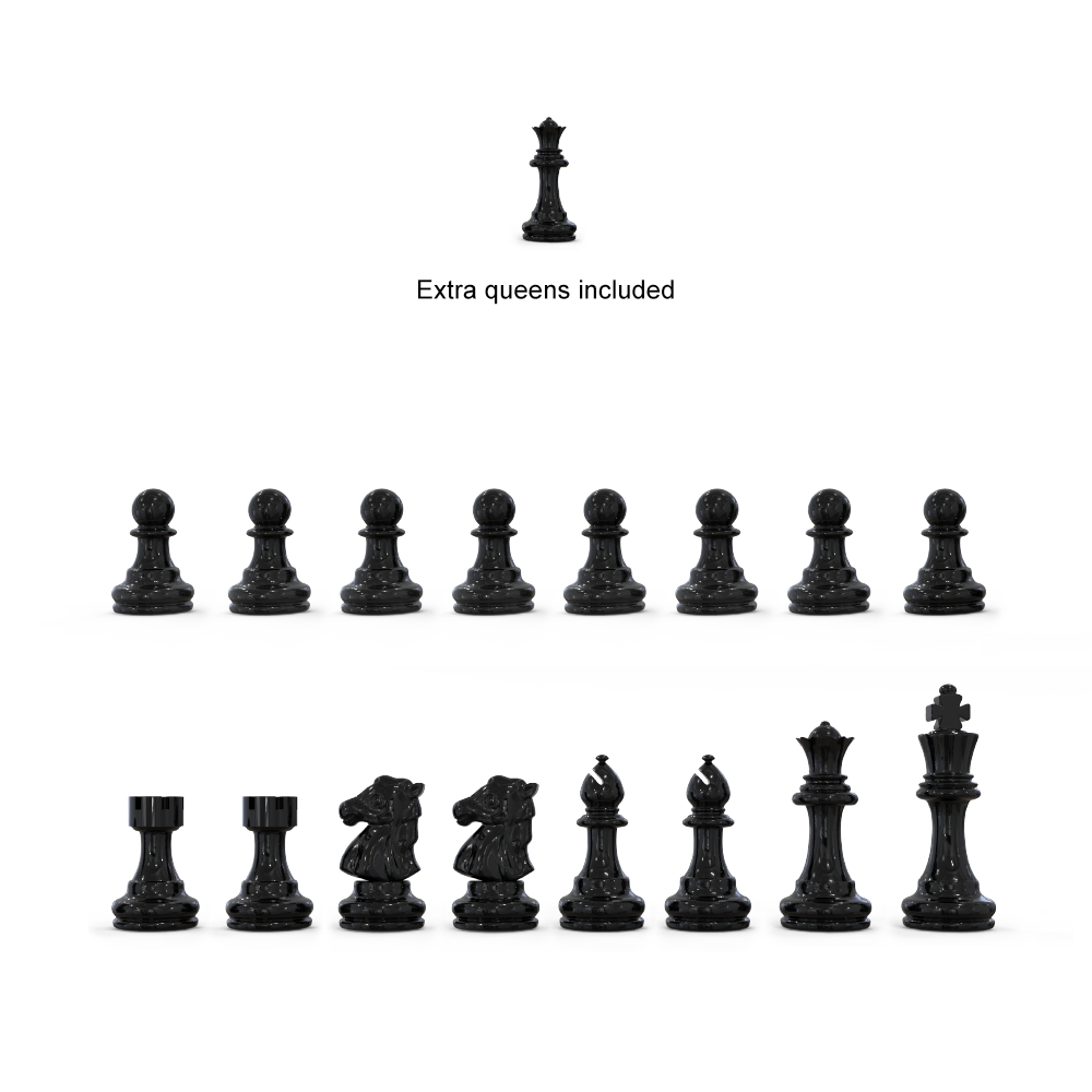 Chessnut EVO chess pieces complete 32-piece set with felt base