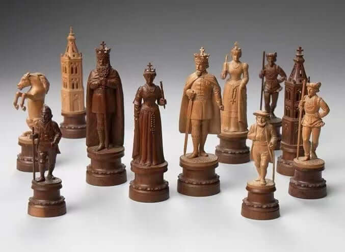 How does the king move in chess?