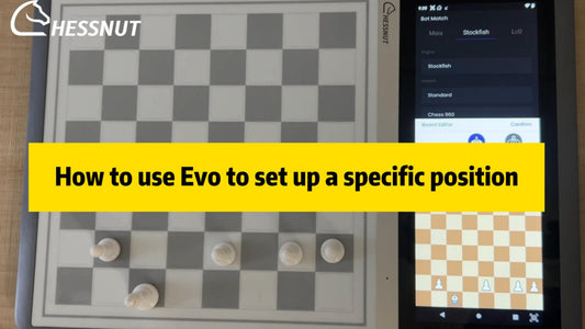 Freely positioning of chess pieces in Evo