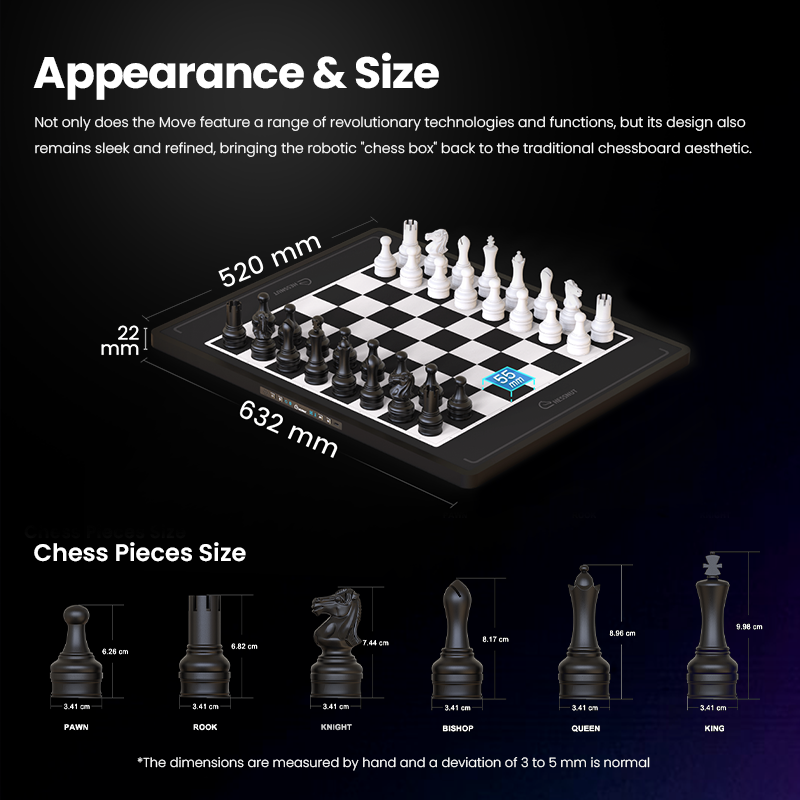 Chessnut Move - Scacchiera automatica avanzata con pezzi in plastica