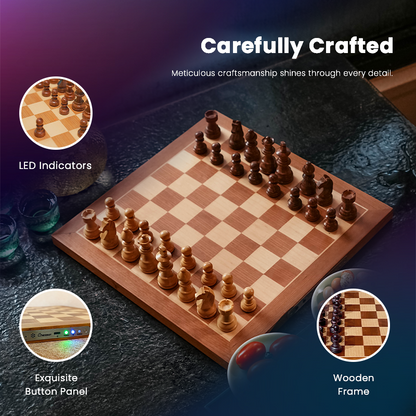 Chessnut Air Plus portable electronic chess set with Bluetooth and USB-C dual connectivity