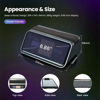 Chessnut Companion travel-friendly design with 6.86 inch display