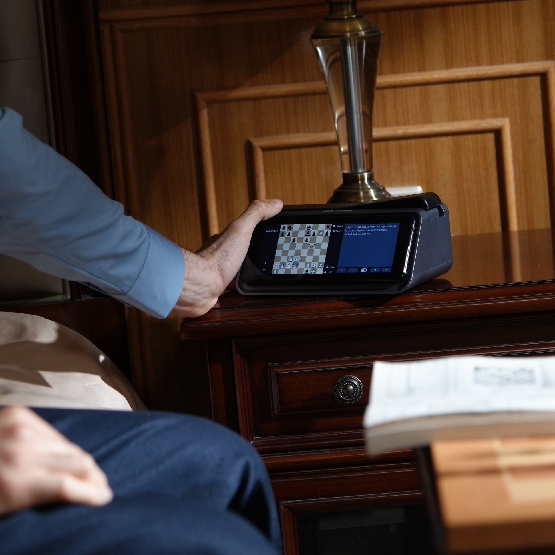 Chessnut Companion customizable clock faces and touchscreen themes