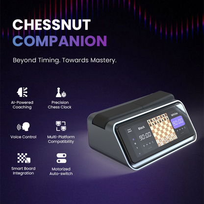 Chessnut Companion AI-powered chess clock with voice control and multi-platform compatibility