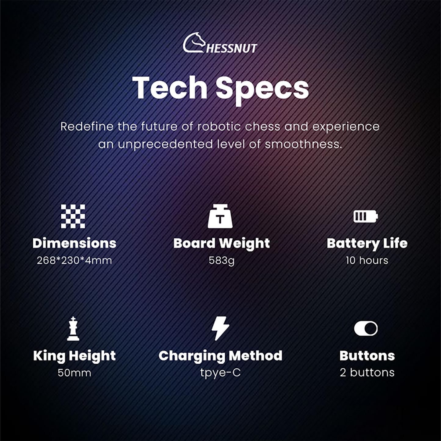 Chessnut Go travel chess set accessories: USB-C cable, carrying pouch, and quick start guide