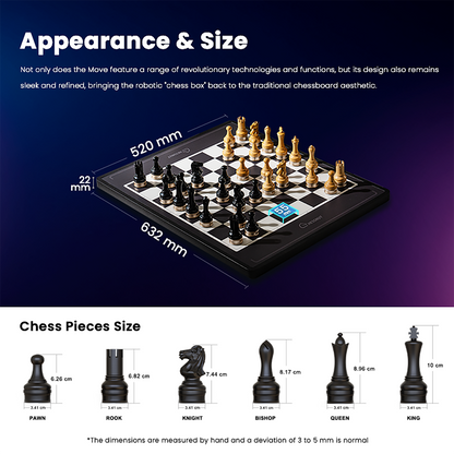 Chessnut Move automatic chess board piece movement mechanism detail - dual robotic arms move pieces simultaneously