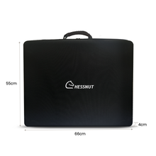 Chessnut Move carrying case interior - custom foam cutout for chessboard and pieces