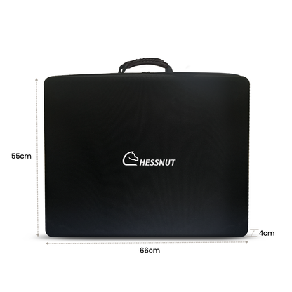 Chessnut Move carrying case interior - custom foam cutout for chessboard and pieces