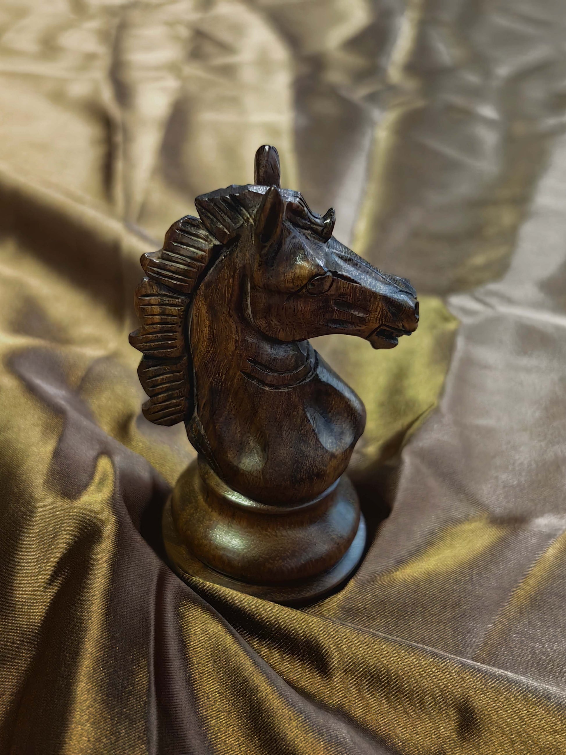 Chessnut Pro premium chess pieces in storage box - organized piece protection