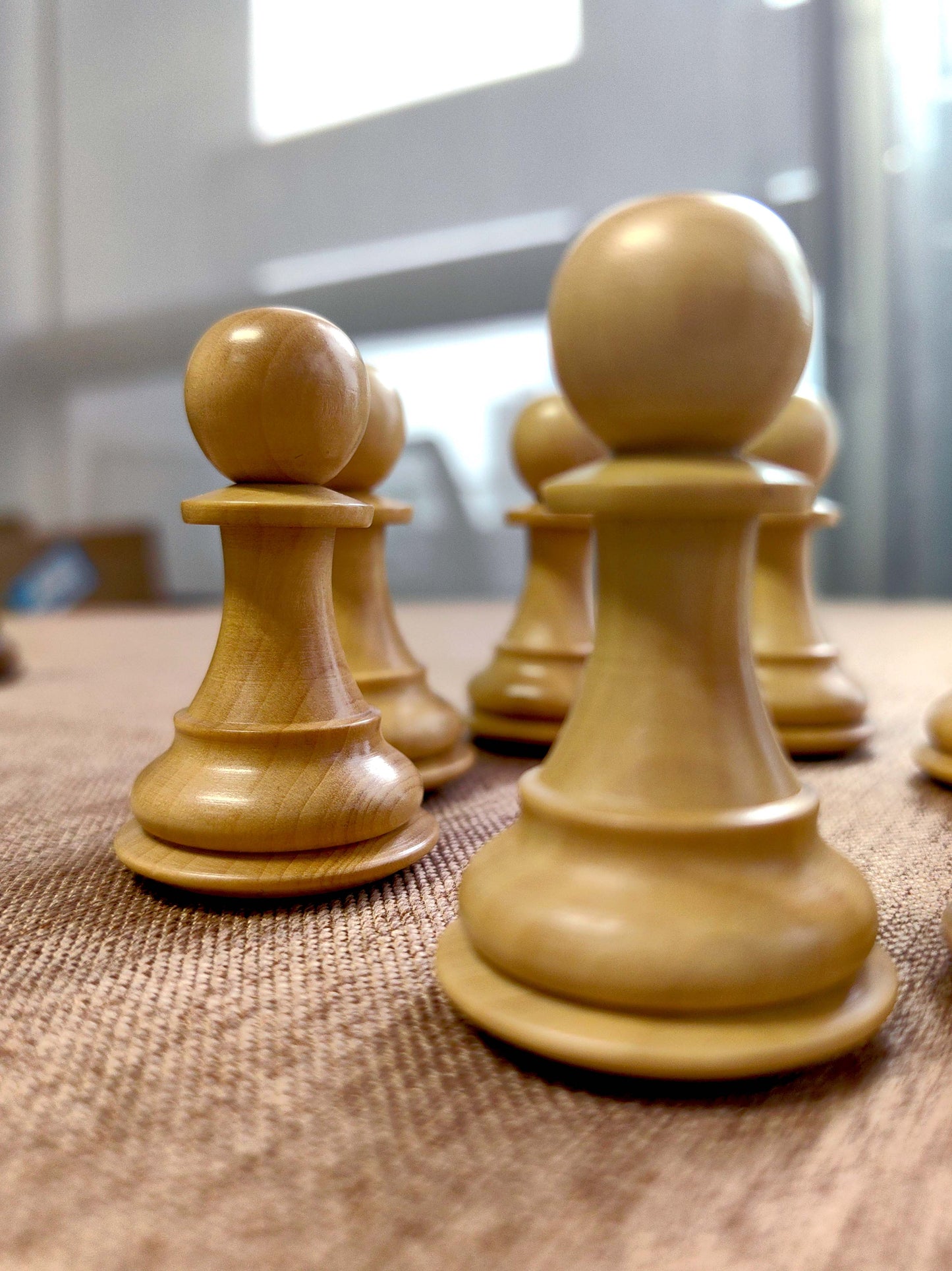 Chessnut Pro premium chess set rook and bishop wooden pieces detail