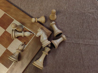 Chessnut Pro premium pieces knight detail - hand-carved wooden horse wooden chess pieces