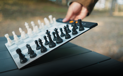 Chessnut Go portable smart chessboard product demo - play chess anywhere with AI and online opponents